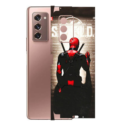 Samsung M/F/Note/Flip and C Phone Skins (All Models) - Deadpool - 3D Embossed Finish (L-56) Samsung Galaxy Z Fold 2