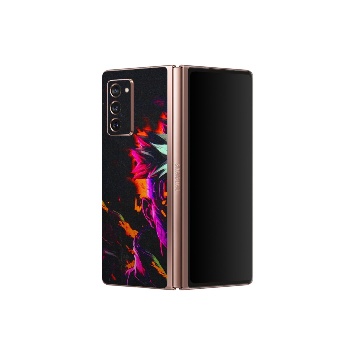 Samsung M/F/Note/Flip and C Phone Skins (All Models) - Anime Cool Character - 3D Embossed Finish (L-59) Samsung Galaxy Z Fold 2