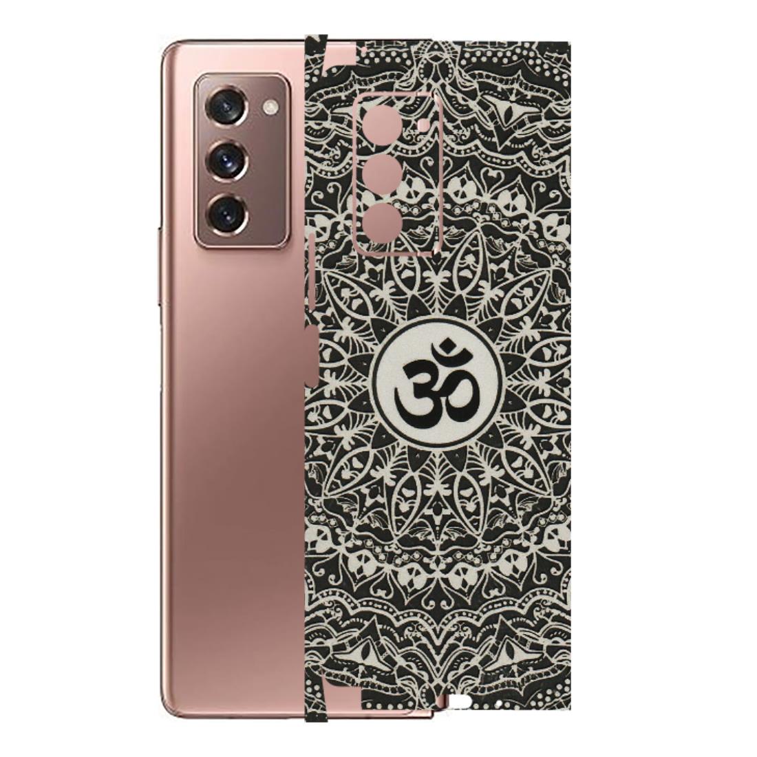 Samsung M/F/Note/Flip and C Phone Skins (All Models) - Aum Elegant Mandala - 3D Embossed Finish (L-62) Samsung Galaxy Z Fold 2