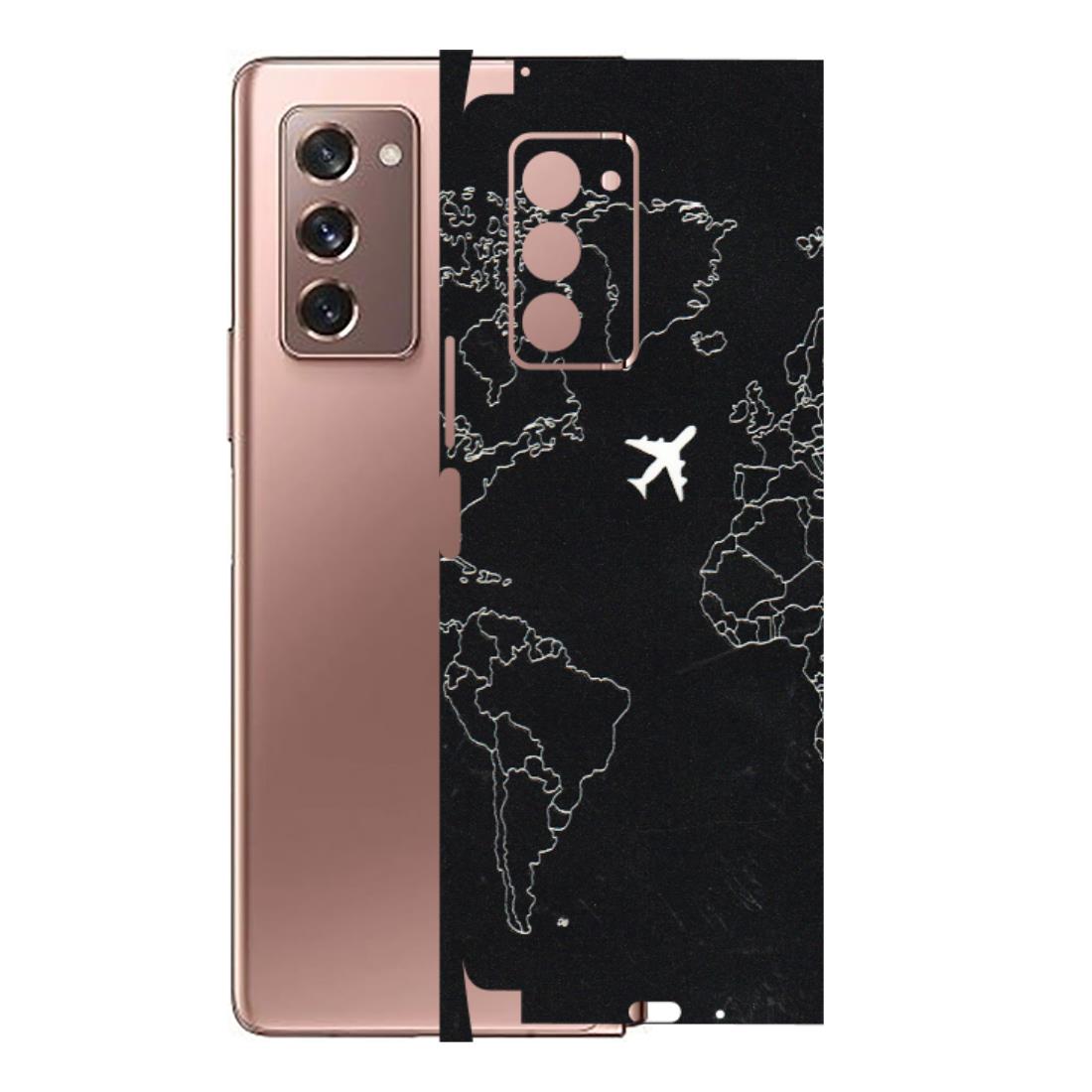 Samsung M/F/Note/Flip and C Phone Skins (All Models) - Never Ending Travel - 3D Embossed Finish (L-79) Samsung Galaxy Z Fold 2