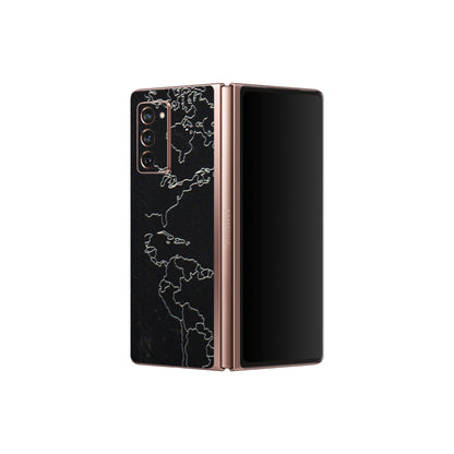 Samsung M/F/Note/Flip and C Phone Skins (All Models) - Never Ending Travel - 3D Embossed Finish (L-79) Samsung Galaxy Z Fold 2