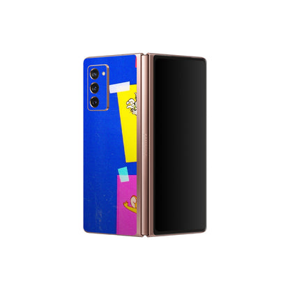Samsung M/F/Note/Flip and C Phone Skins (All Models) - Tom N Jerry Sticky Notes - 3D Embossed Finish (L-88) Samsung Galaxy Z Fold 2