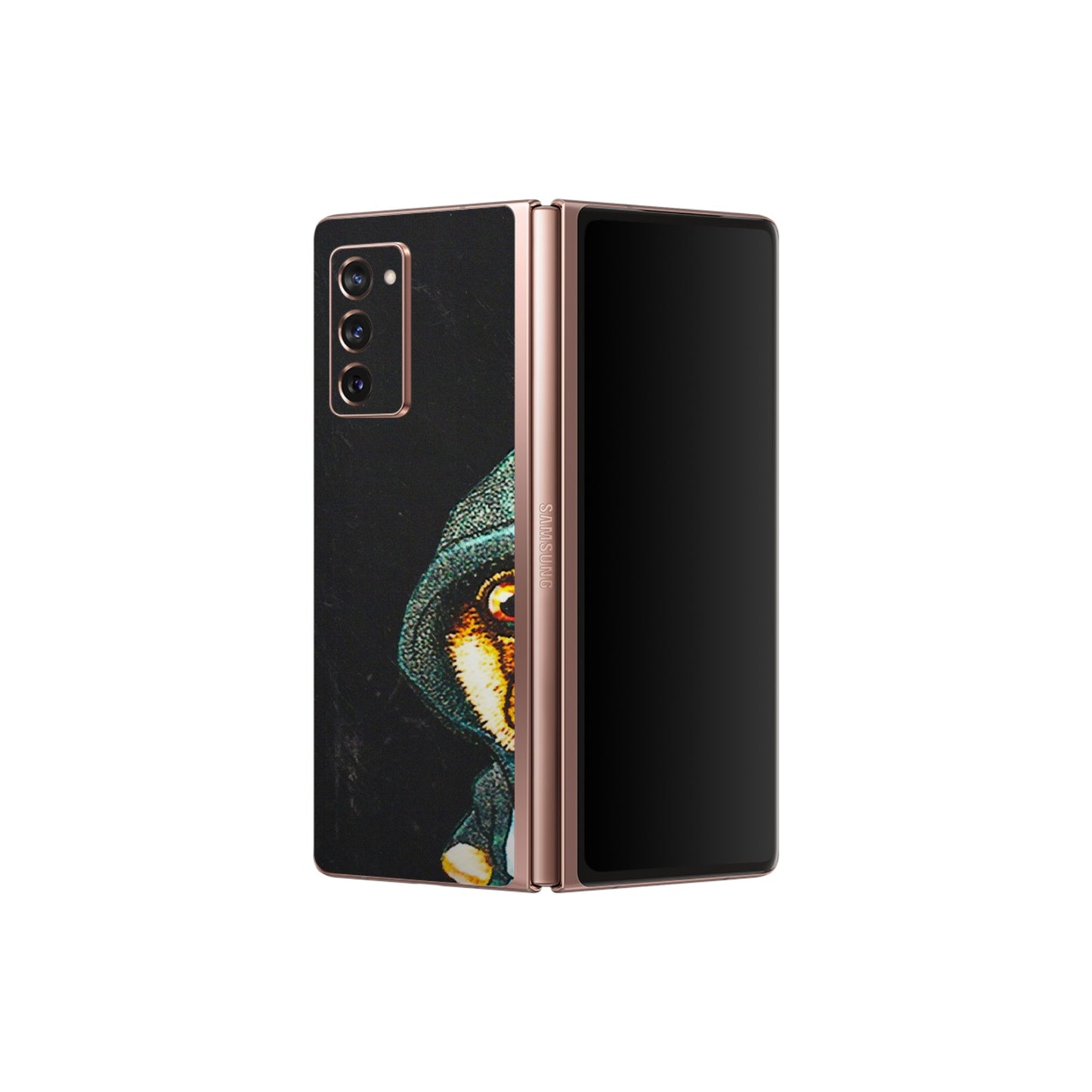 Samsung M/F/Note/Flip and C Phone Skins (All Models) - Puppy N Hoodie - 3D Embossed Finish (L-90) Samsung Galaxy Z Fold 2