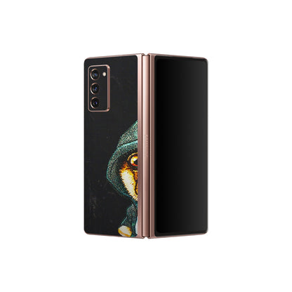 Samsung M/F/Note/Flip and C Phone Skins (All Models) - Puppy N Hoodie - 3D Embossed Finish (L-90) Samsung Galaxy Z Fold 2