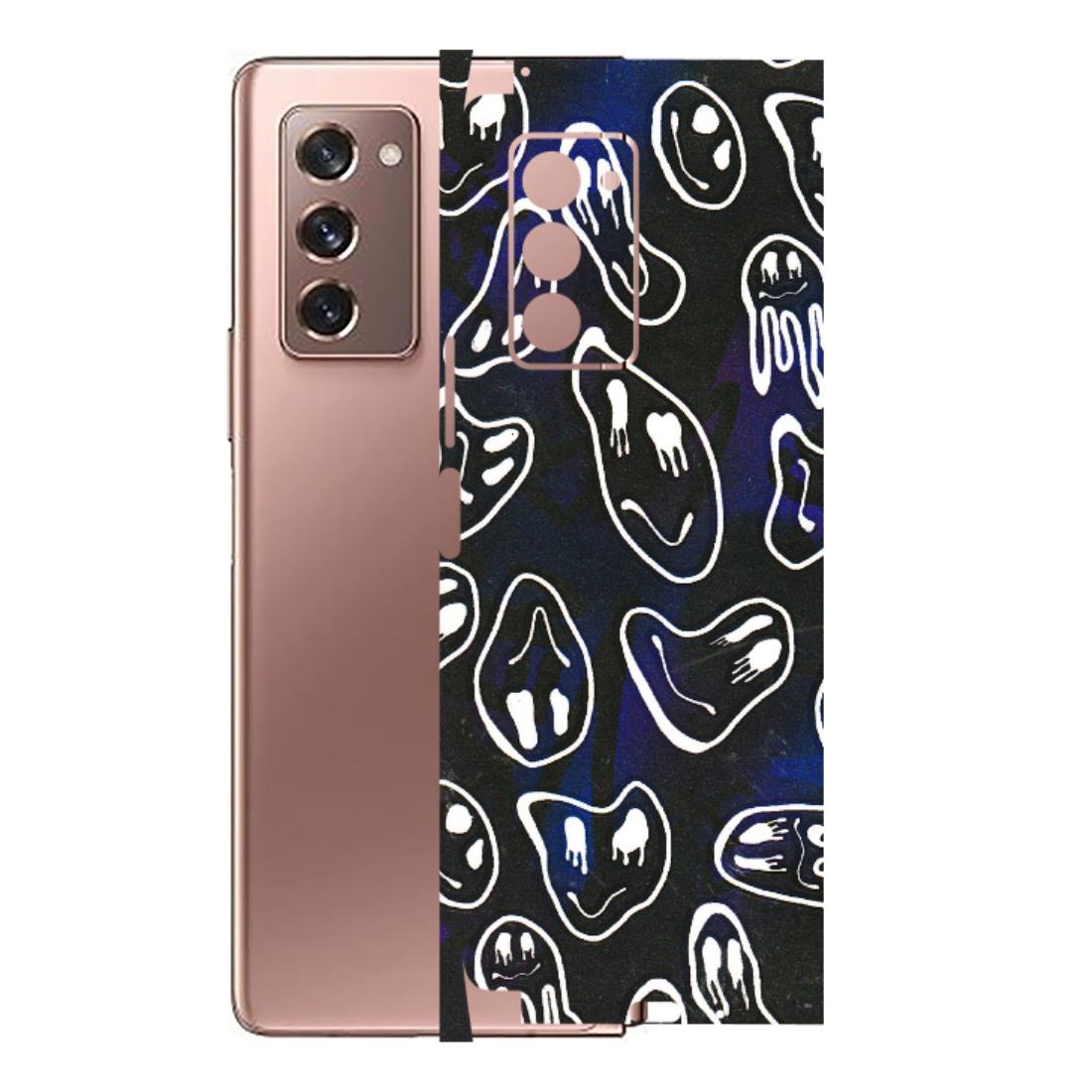 Samsung M/F/Note/Flip and C Phone Skins (All Models) - Distorted Smileys - 3D Embossed Finish (L-92) Samsung Galaxy Z Fold 2