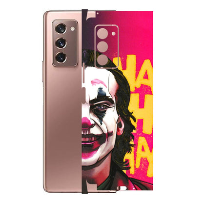 Samsung M/F/Note/Flip and C Phone Skins (All Models) - Joker Evil Laugh - 3D Embossed Finish (L-97) Samsung Galaxy Z Fold 2