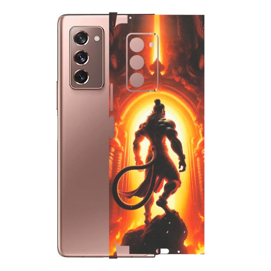 Samsung M/F/Note/Flip and C Phone Skins (All Models) - HanumanJi - Matte Finish (M-06) Samsung Galaxy Z Fold 2