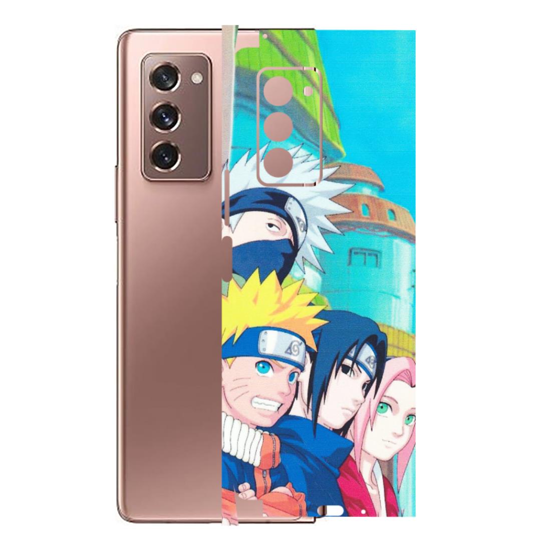 Samsung M/F/Note/Flip and C Phone Skins (All Models) - Team Minato And Kakashi - Matte Finish (M-101) Samsung Galaxy Z Fold 2