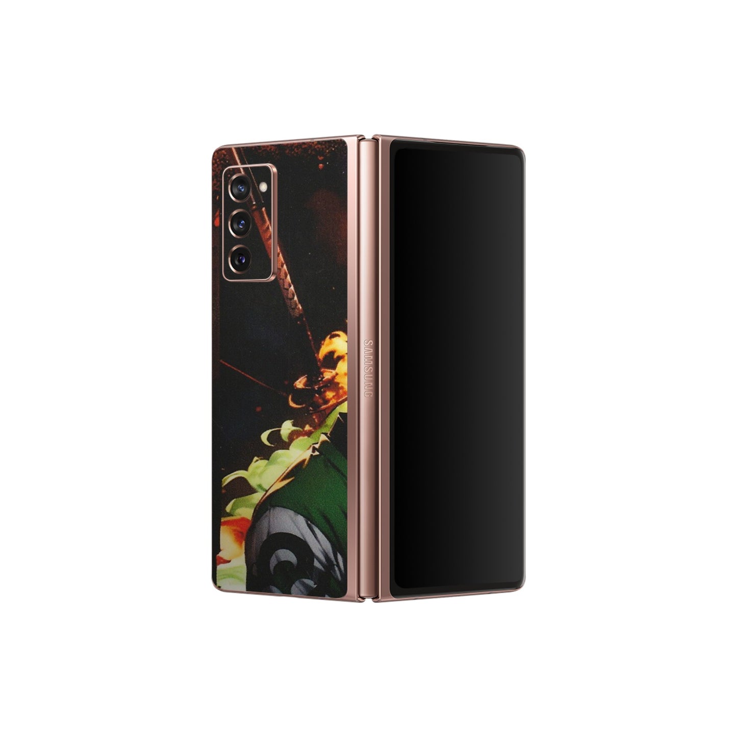 Samsung M/F/Note/Flip and C Phone Skins (All Models) - Roronoa Zoro - Matte Finish (M-102) Samsung Galaxy Z Fold 2