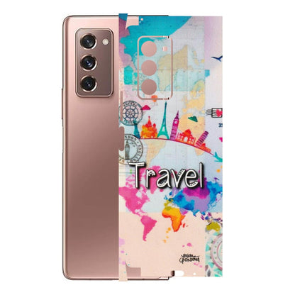 Samsung M/F/Note/Flip and C Phone Skins (All Models) - Travel The Wonders - Matte Finish (M-108) Samsung Galaxy Z Fold 2