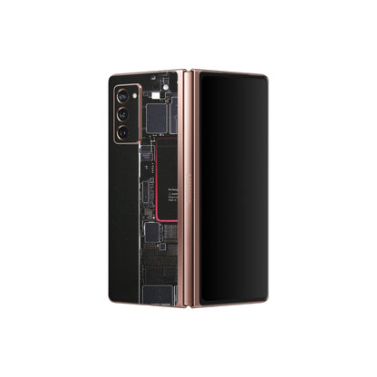 Samsung M/F/Note/Flip and C Phone Skins (All Models) - Motherboard Circuit Layout - Matte Finish (M-117) Samsung Galaxy Z Fold 2