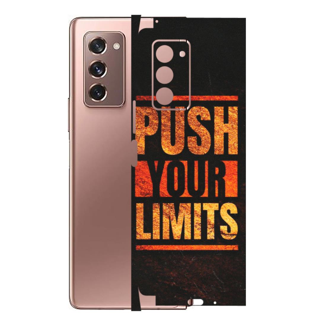 Samsung M/F/Note/Flip and C Phone Skins (All Models) - Push Your Limits - Matte Finish (M-118) Samsung Galaxy Z Fold 2
