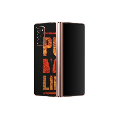 Samsung M/F/Note/Flip and C Phone Skins (All Models) - Push Your Limits - Matte Finish (M-118) Samsung Galaxy Z Fold 2