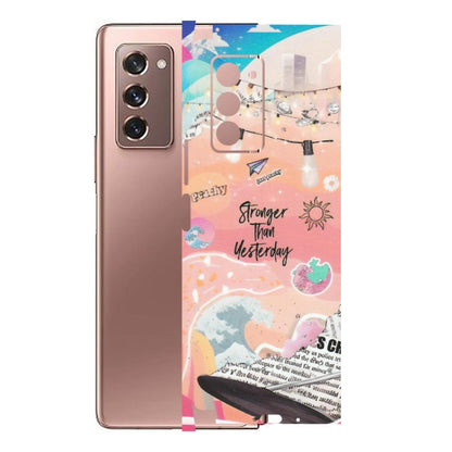Samsung M/F/Note/Flip and C Phone Skins (All Models) - Stronger Then Yesterday - Matte Finish (M-128) Samsung Galaxy Z Fold 2