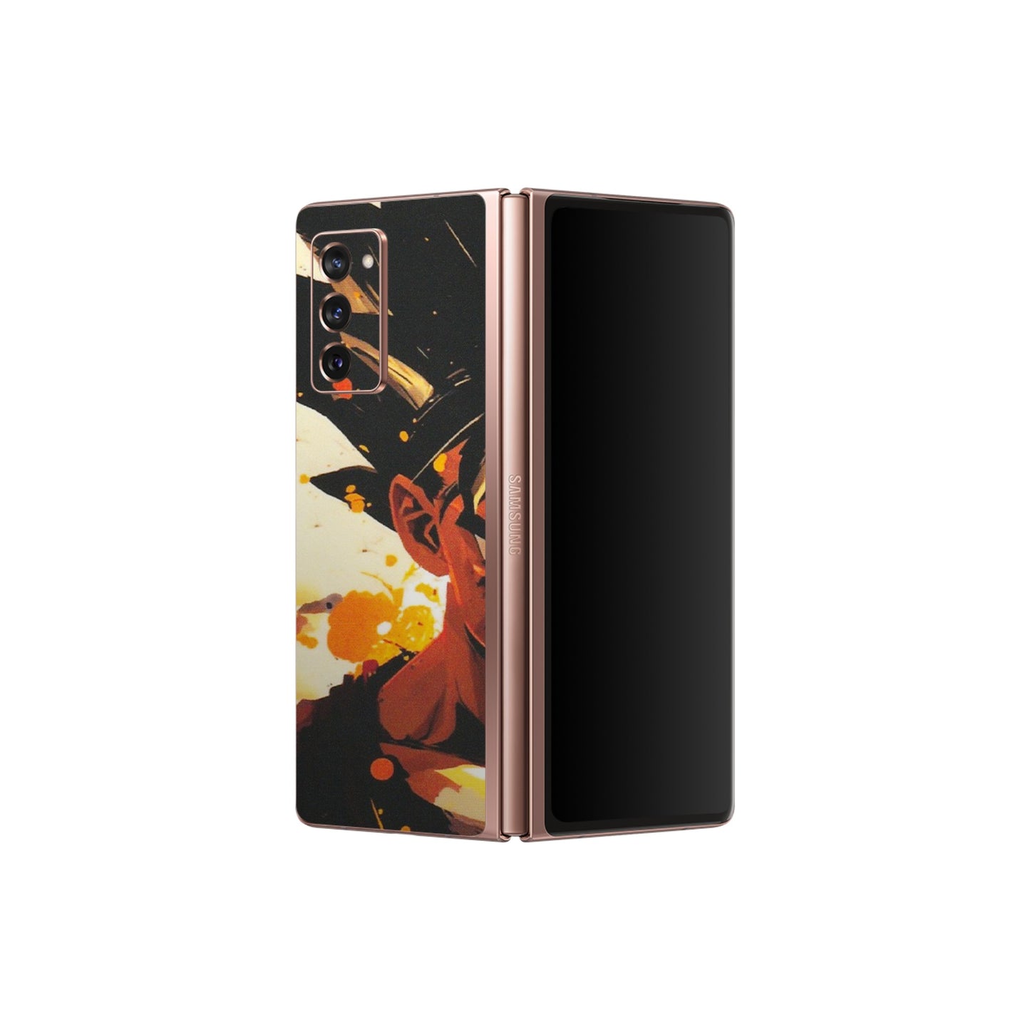 Samsung M/F/Note/Flip and C Phone Skins (All Models) - Angry Goku - Matte Finish (M-12) Samsung Galaxy Z Fold 2