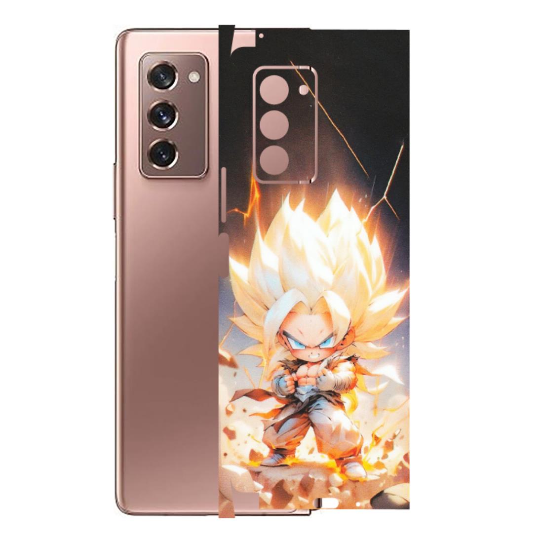 Samsung M/F/Note/Flip and C Phone Skins (All Models) - Goku Dragon Cute Anime - Matte Finish (M-131) Samsung Galaxy Z Fold 2