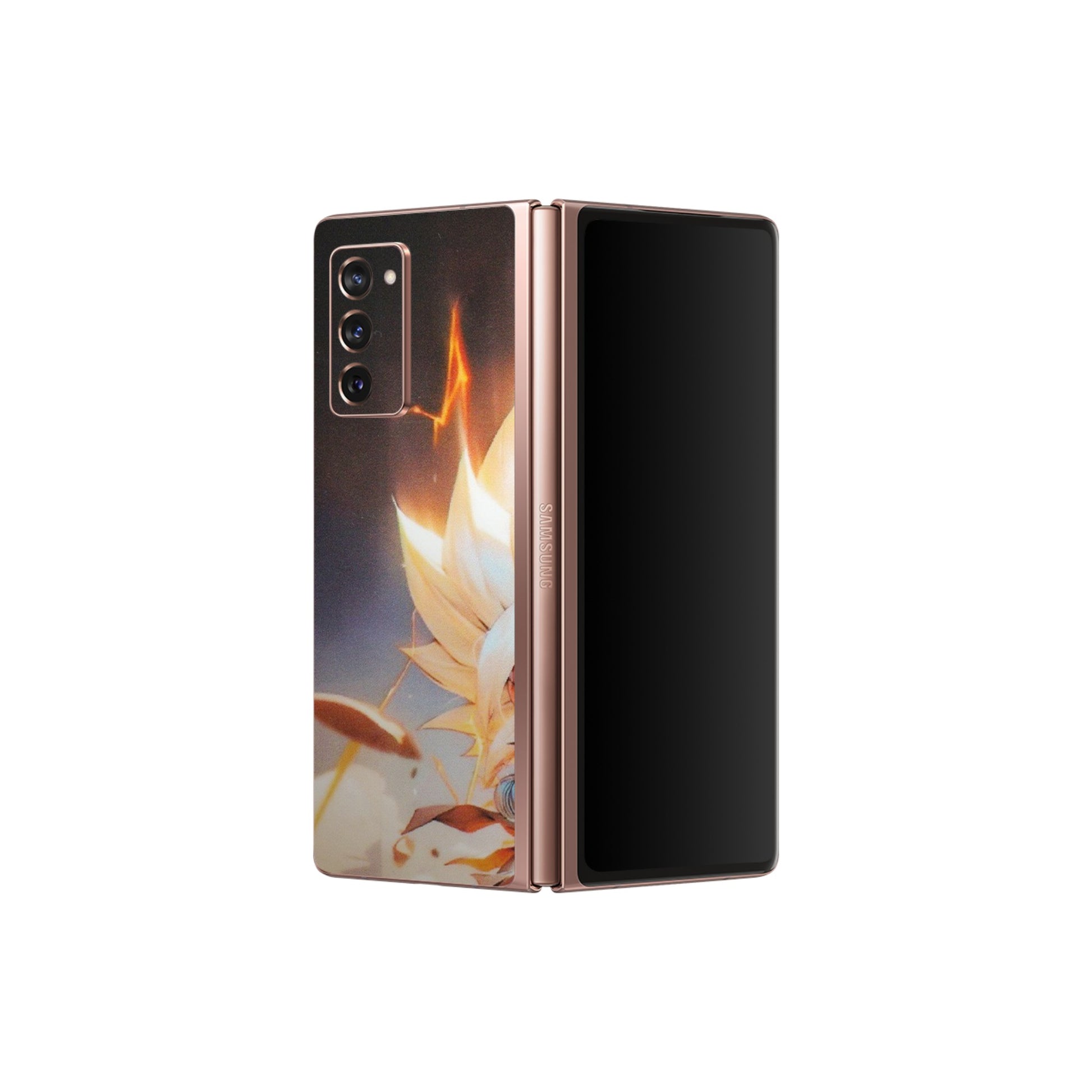 Samsung M/F/Note/Flip and C Phone Skins (All Models) - Goku Dragon Cute Anime - Matte Finish (M-131) Samsung Galaxy Z Fold 2
