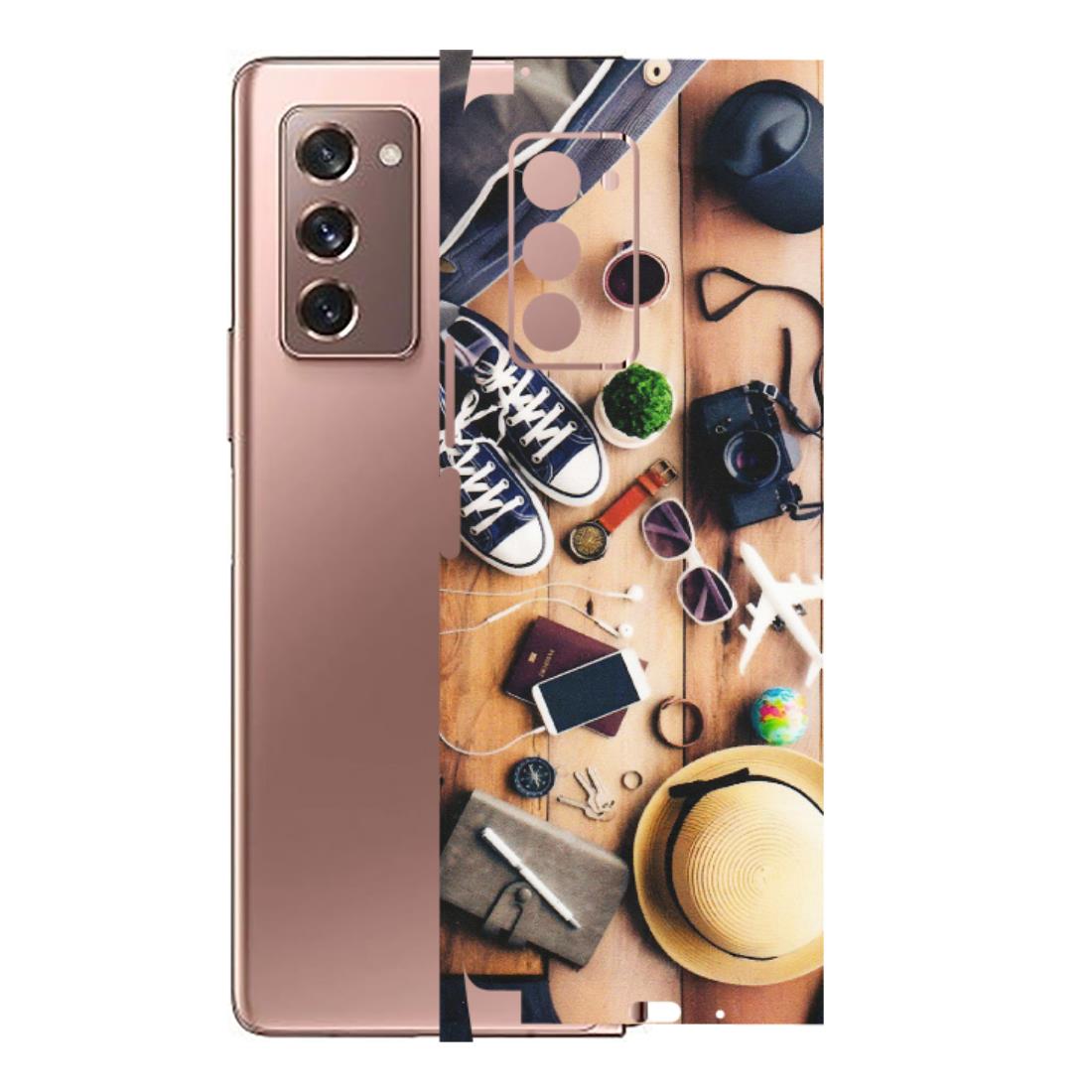 Samsung M/F/Note/Flip and C Phone Skins (All Models) - Travel Wanderlust - Matte Finish (M-133) Samsung Galaxy Z Fold 2