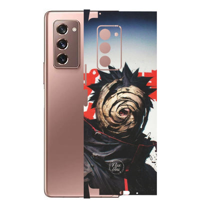 Samsung M/F/Note/Flip and C Phone Skins (All Models) - Obito Uchiha Cool Anime - Matte Finish (M-134) Samsung Galaxy Z Fold 2