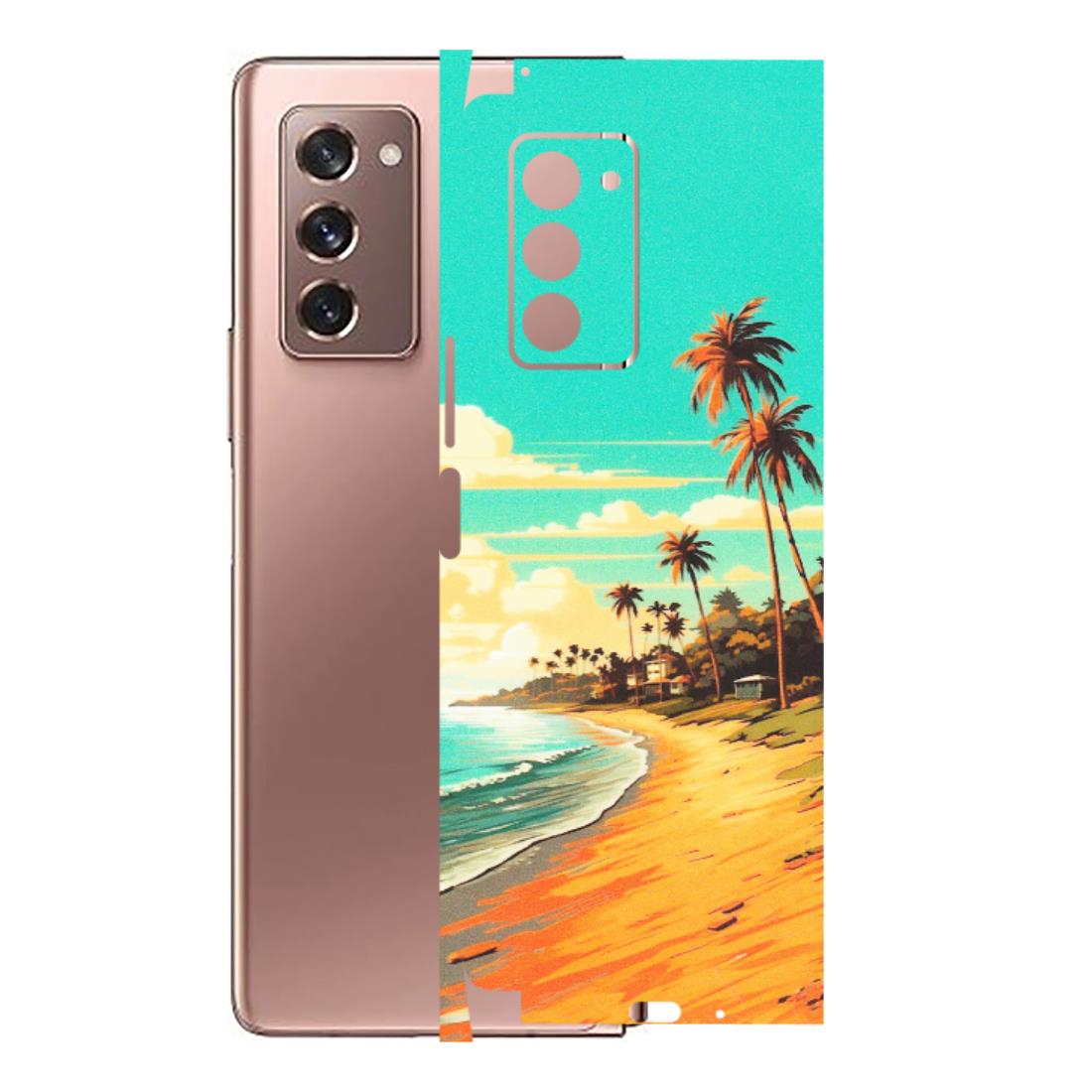 Samsung M/F/Note/Flip and C Phone Skins (All Models) - Miami Beach - Matte Finish (M-136) Samsung Galaxy Z Fold 2