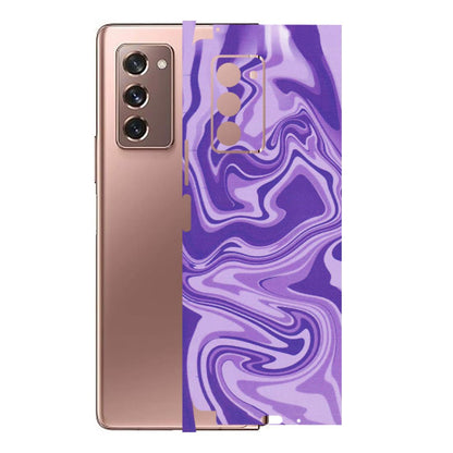 Samsung M/F/Note/Flip and C Phone Skins (All Models) - Hazy Purple Nights - Matte Finish (M-14) Samsung Galaxy Z Fold 2
