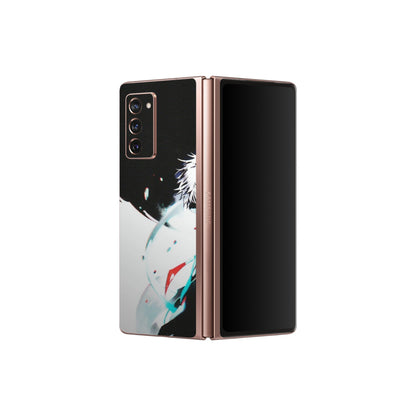 Samsung M/F/Note/Flip and C Phone Skins (All Models) - Gojo Powerful Charater Kaisen Anime - Matte Finish (M-144) Samsung Galaxy Z Fold 2
