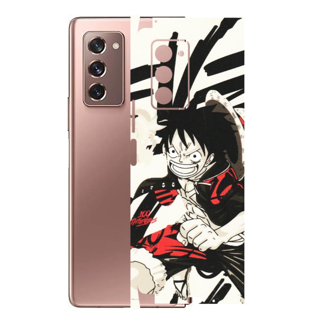 Samsung M/F/Note/Flip and C Phone Skins (All Models) - Monkey D.Luffy Manga Anime - Matte Finish (M-145) Samsung Galaxy Z Fold 2