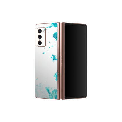 Samsung M/F/Note/Flip and C Phone Skins (All Models) - Sky Blue Abstract Colour - Matte Finish (M-146) Samsung Galaxy Z Fold 2