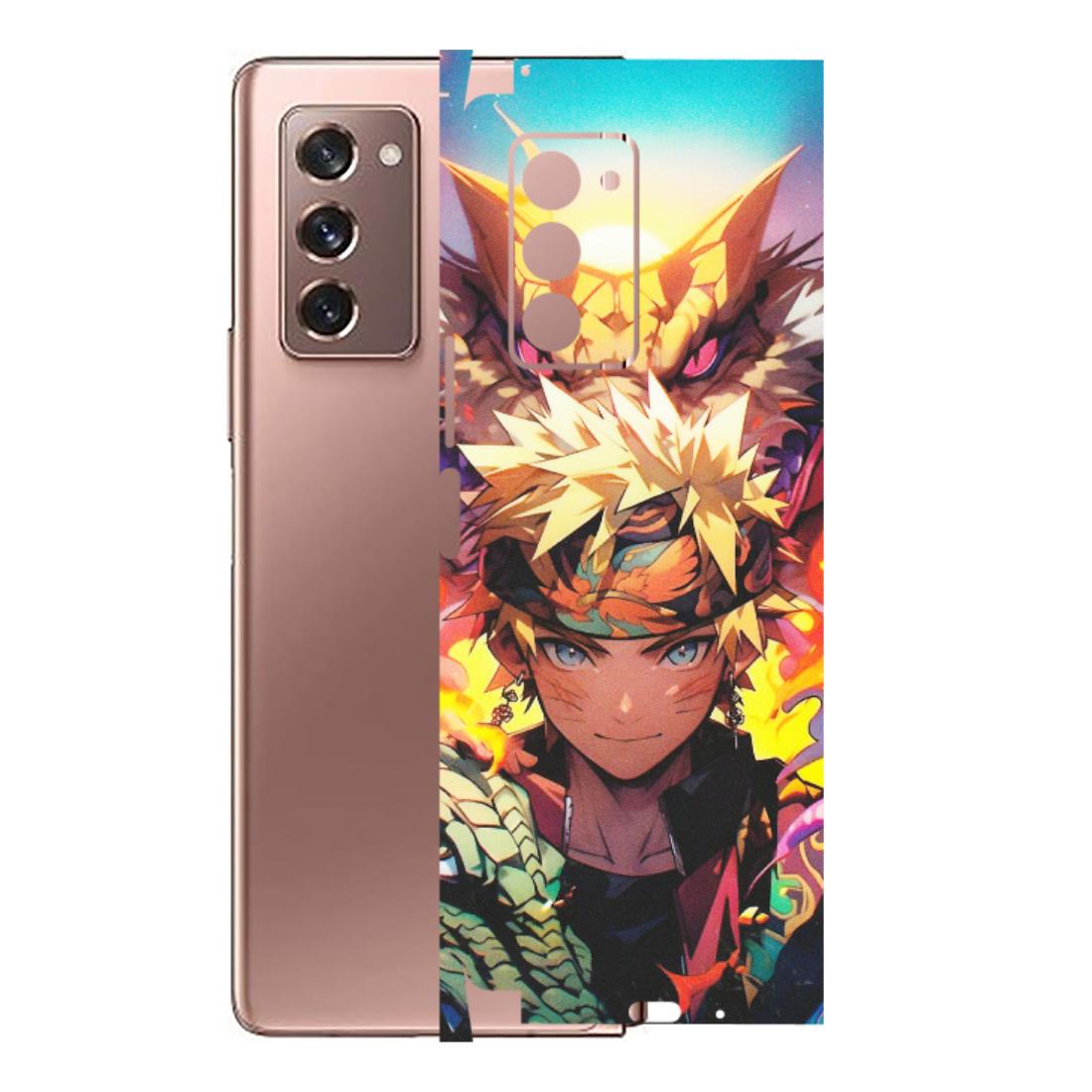 Samsung M/F/Note/Flip and C Phone Skins (All Models) - Angry Naruto Anime - Matte Finish (M-148) Samsung Galaxy Z Fold 2