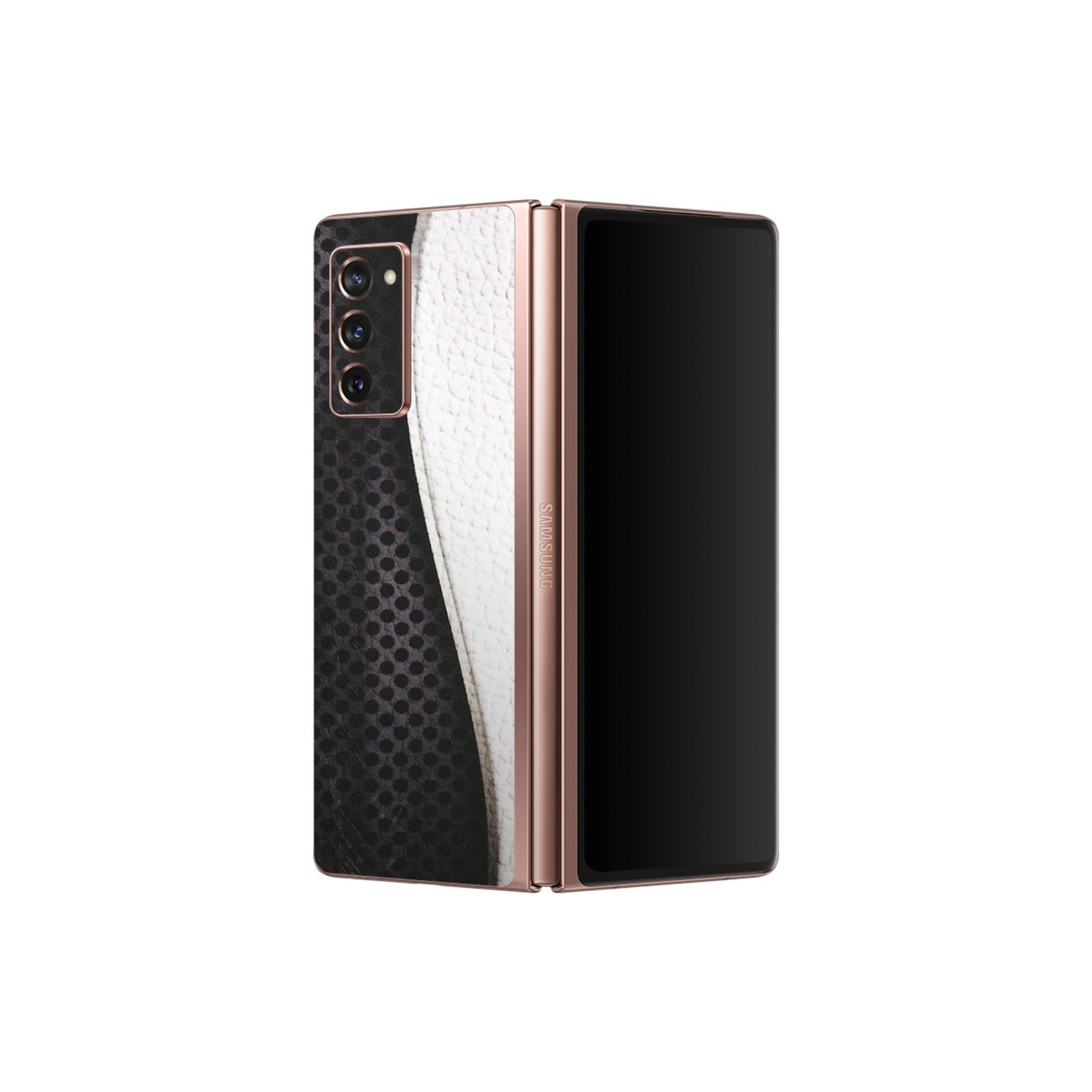 Samsung M/F/Note/Flip and C Phone Skins (All Models) - Black And White Iconic Convoy - Matte Finish (M-149) Samsung Galaxy Z Fold 2