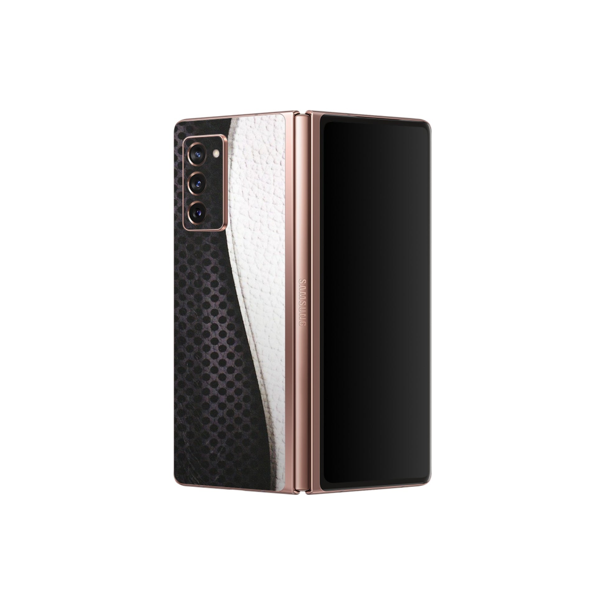 Samsung M/F/Note/Flip and C Phone Skins (All Models) - Black And White Iconic Convoy - Matte Finish (M-149) Samsung Galaxy Z Fold 2