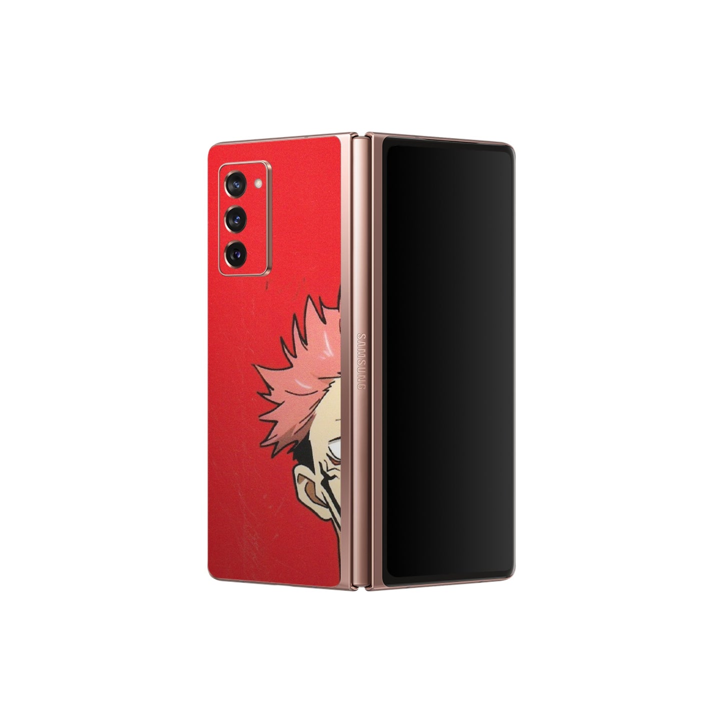 Samsung M/F/Note/Flip and C Phone Skins (All Models) - Ryomen Sukuna Fun Anime - Matte Finish (M-153) Samsung Galaxy Z Fold 2