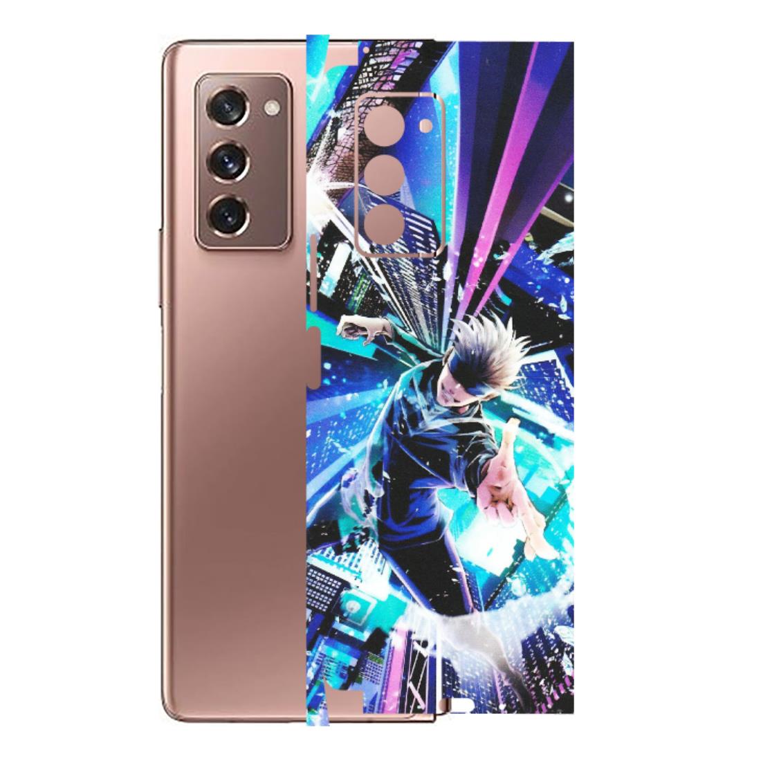 Samsung M/F/Note/Flip and C Phone Skins (All Models) - Manga Action Jujustu Kaisen Anime - Matte Finish (M-155) Samsung Galaxy Z Fold 2