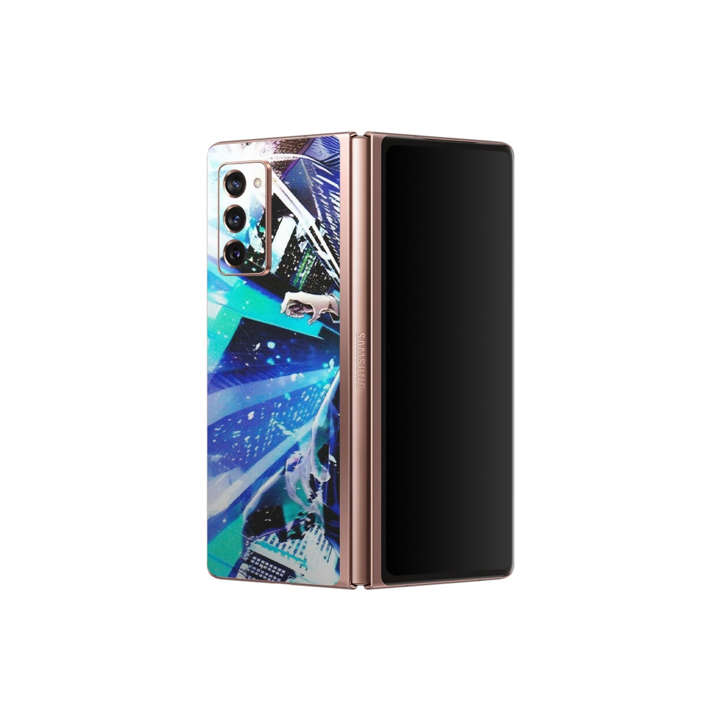 Samsung M/F/Note/Flip and C Phone Skins (All Models) - Manga Action Jujustu Kaisen Anime - Matte Finish (M-155) Samsung Galaxy Z Fold 2