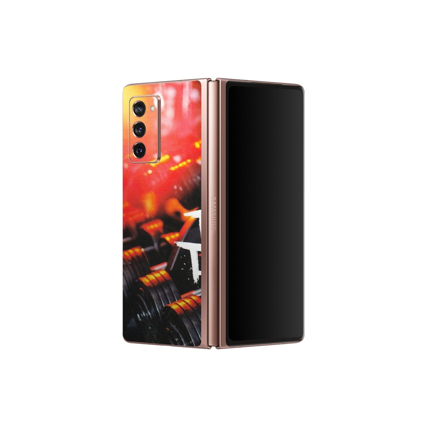 Samsung M/F/Note/Flip and C Phone Skins (All Models) - GYM Lover Therapy - Matte Finish (M-160) Samsung Galaxy Z Fold 2