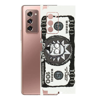 Samsung M/F/Note/Flip and C Phone Skins (All Models) - Rick And Morty Hundred Dollar Anime - Matte Finish (M-161) Samsung Galaxy Z Fold 2
