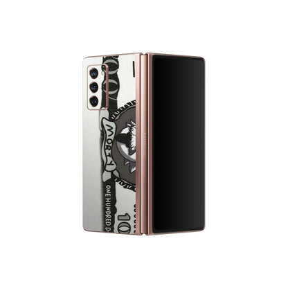 Samsung M/F/Note/Flip and C Phone Skins (All Models) - Rick And Morty Hundred Dollar Anime - Matte Finish (M-161) Samsung Galaxy Z Fold 2