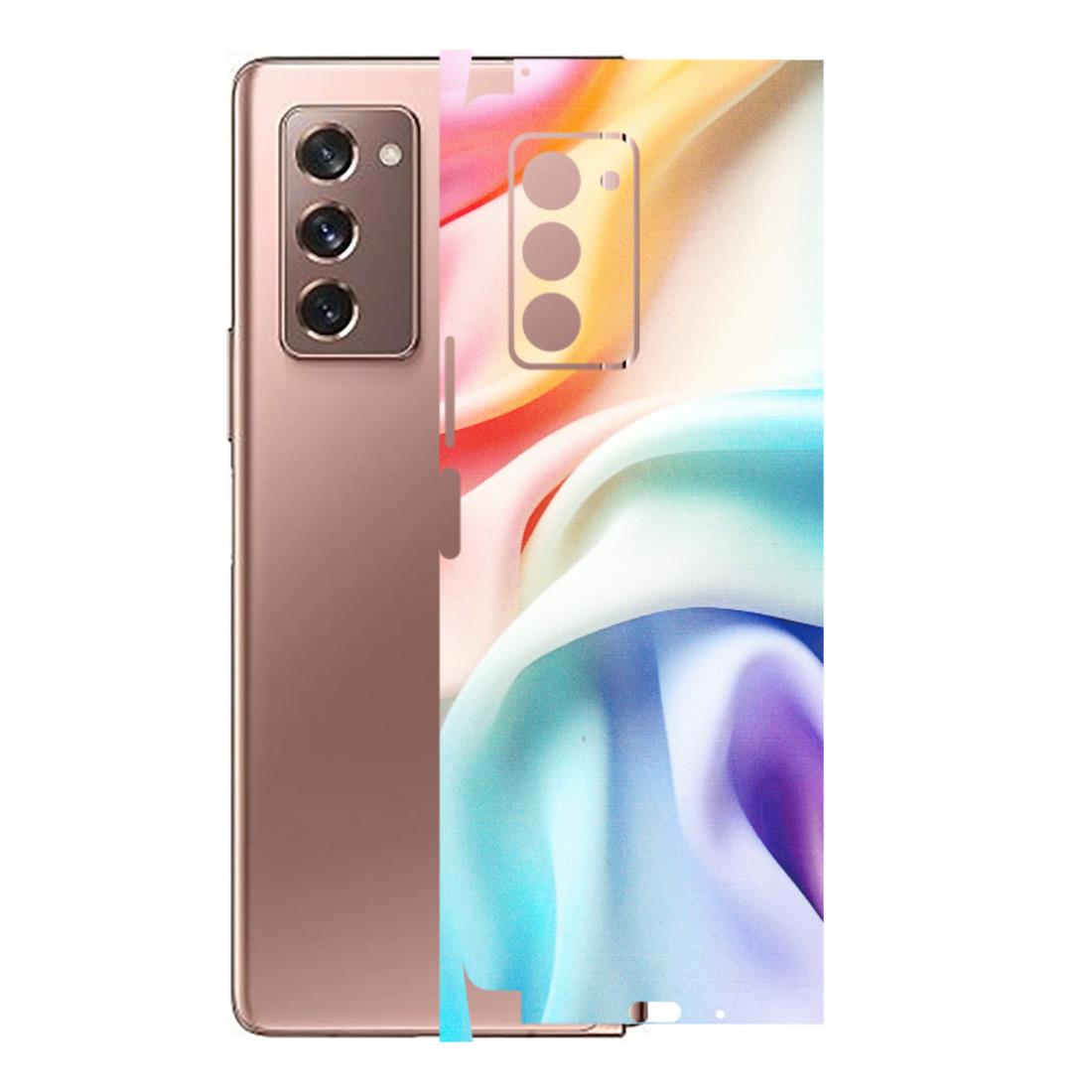 Samsung M/F/Note/Flip and C Phone Skins (All Models) - Colourful Silk Cloth - Matte Finish (M-165) Samsung Galaxy Z Fold 2