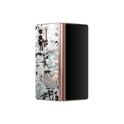 Samsung M/F/Note/Flip and C Phone Skins (All Models) - One Piece Comic - Matte Finish (M-168) Samsung Galaxy Z Fold 2