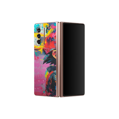 Samsung M/F/Note/Flip and C Phone Skins (All Models) - Ash & Pikachu - Matte Finish (M-26) Samsung Galaxy Z Fold 2
