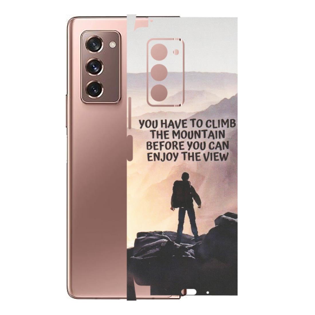 Samsung M/F/Note/Flip and C Phone Skins (All Models) - Motivational Hiking Mountain - Matte Finish (M-28) Samsung Galaxy Z Fold 2