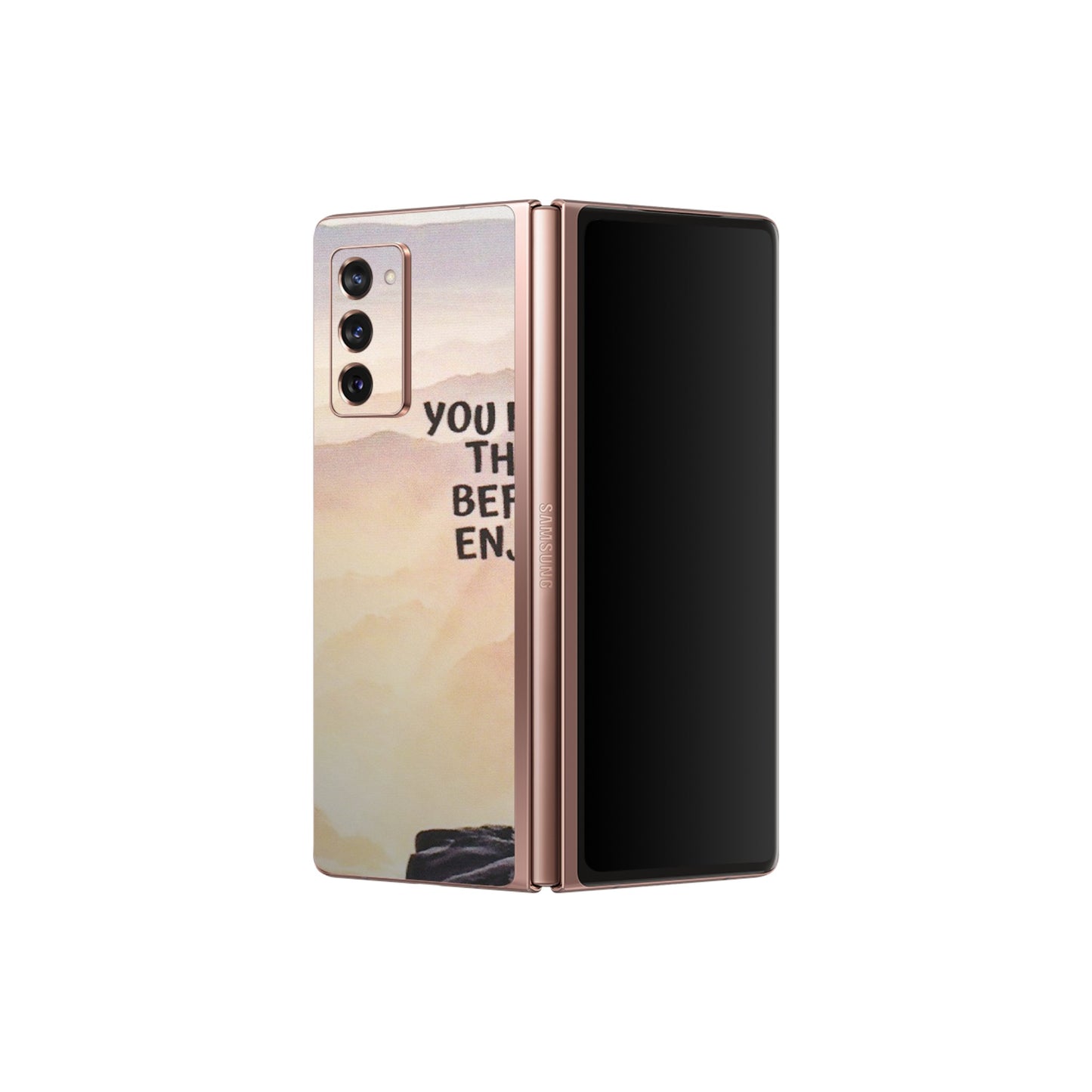 Samsung M/F/Note/Flip and C Phone Skins (All Models) - Motivational Hiking Mountain - Matte Finish (M-28) Samsung Galaxy Z Fold 2
