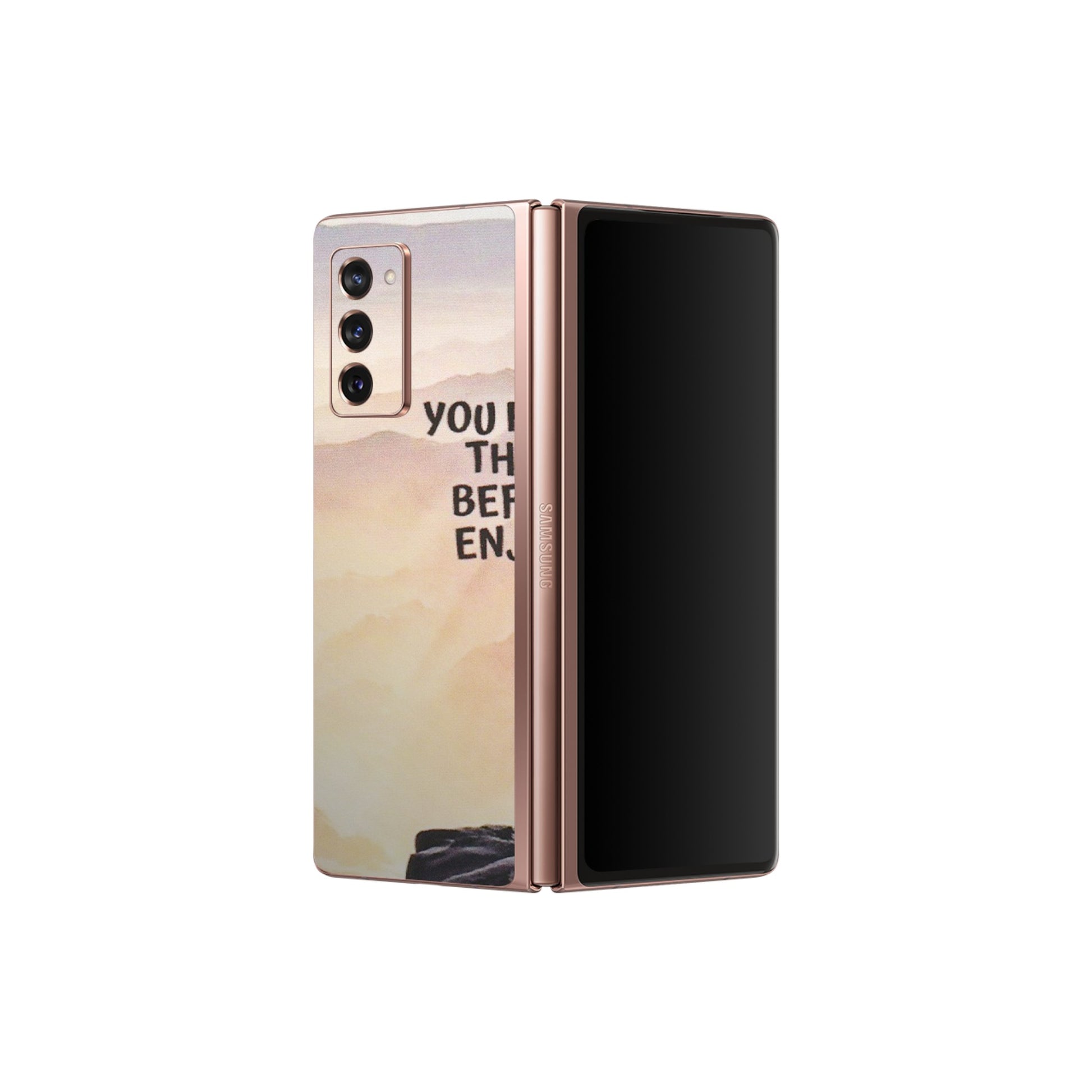 Samsung M/F/Note/Flip and C Phone Skins (All Models) - Motivational Hiking Mountain - Matte Finish (M-28) Samsung Galaxy Z Fold 2