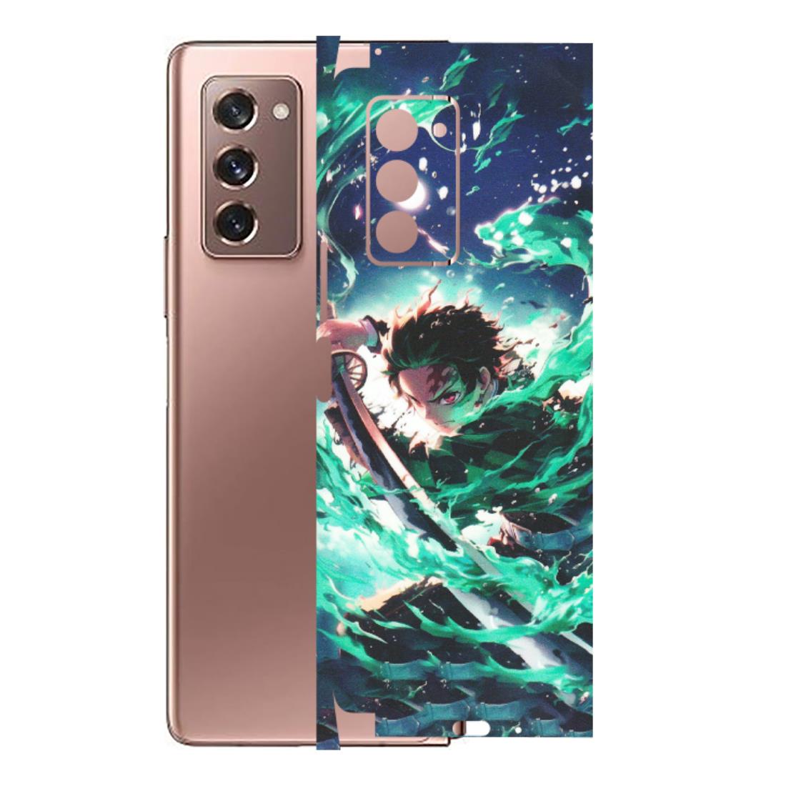 Samsung M/F/Note/Flip and C Phone Skins (All Models) - Sword Fighter Anime - Matte Finish (M-29) Samsung Galaxy Z Fold 2
