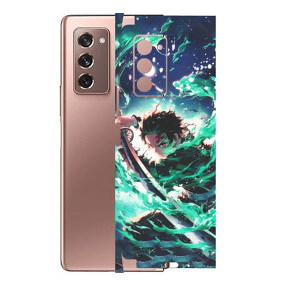 Samsung M/F/Note/Flip and C Phone Skins (All Models) - Sword Fighter Anime - Matte Finish (M-29) Samsung Galaxy Z Fold 2