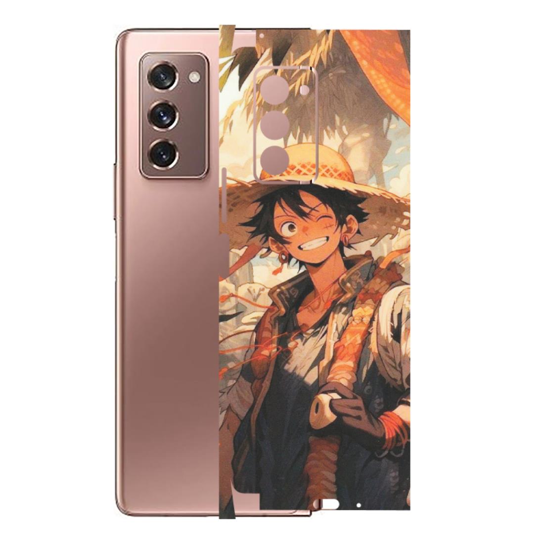 Samsung M/F/Note/Flip and C Phone Skins (All Models) - Anime Character Smile - Matte Finish (M-33) Samsung Galaxy Z Fold 2
