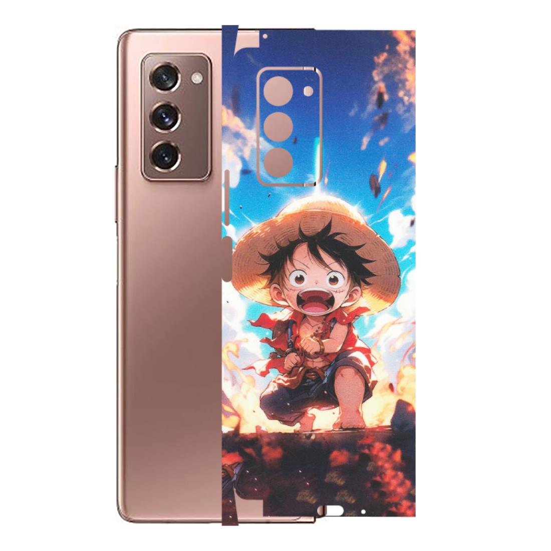 Samsung M/F/Note/Flip and C Phone Skins (All Models) - Toon One Piece Cute Character - Matte Finish (M-35) Samsung Galaxy Z Fold 2