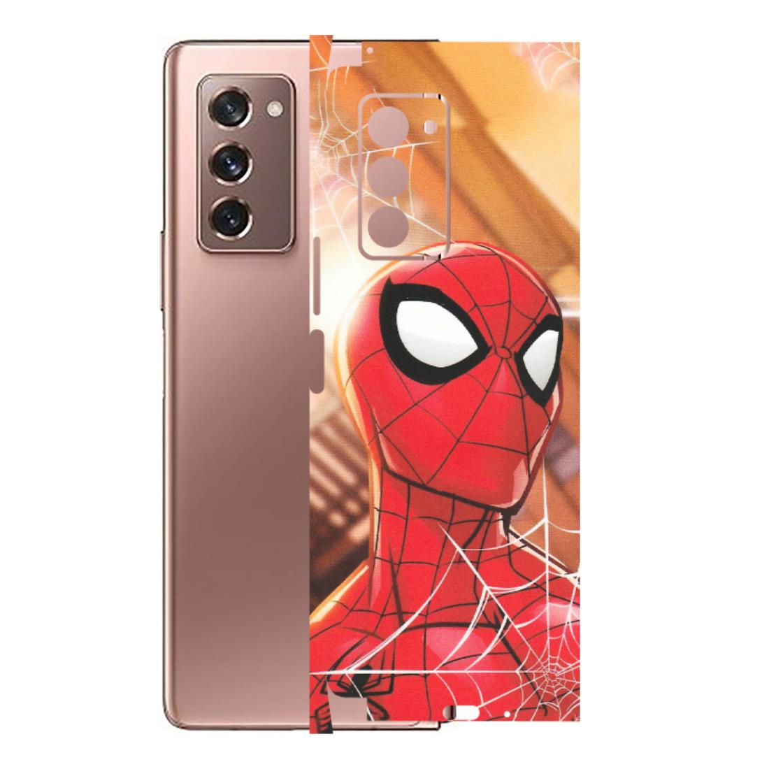Samsung M/F/Note/Flip and C Phone Skins (All Models) - Spiderman Face New - Matte Finish (M-41) Samsung Galaxy Z Fold 2