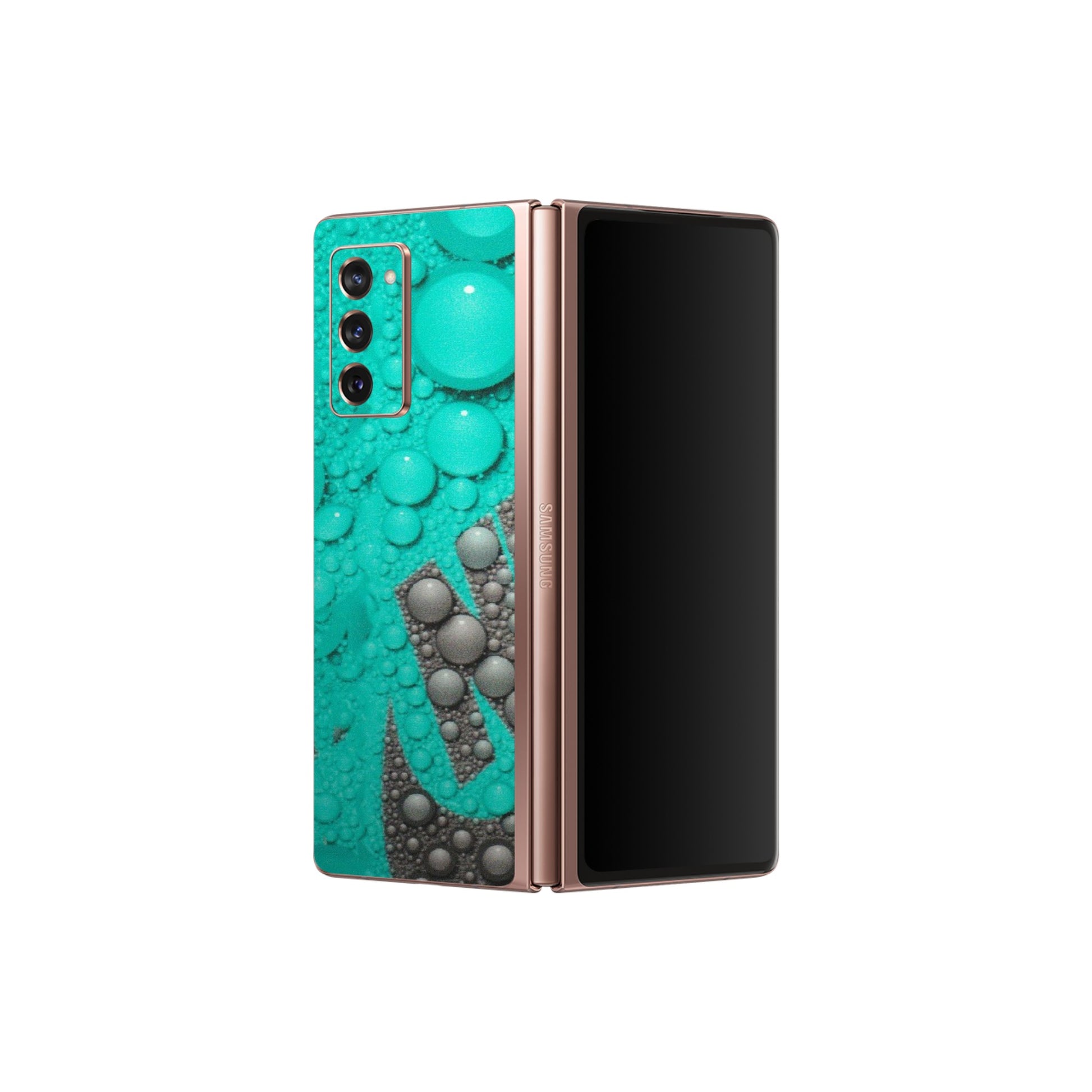Samsung M/F/Note/Flip and C Phone Skins (All Models) - Shoe Brand Bubbles - Matte Finish (M-42) Samsung Galaxy Z Fold 2