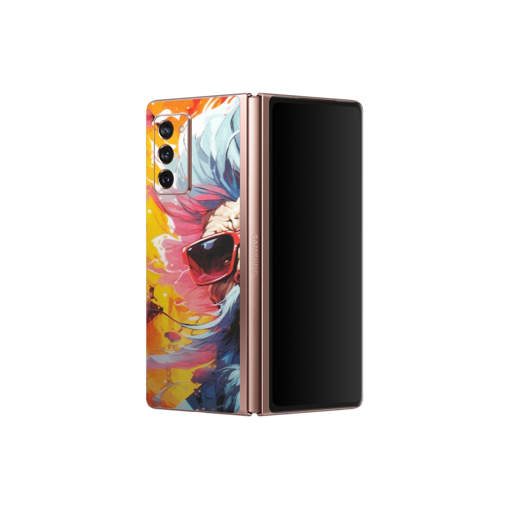 Samsung M/F/Note/Flip and C Phone Skins (All Models) - Daddy Cool Character - Matte Finish (M-43) Samsung Galaxy Z Fold 2